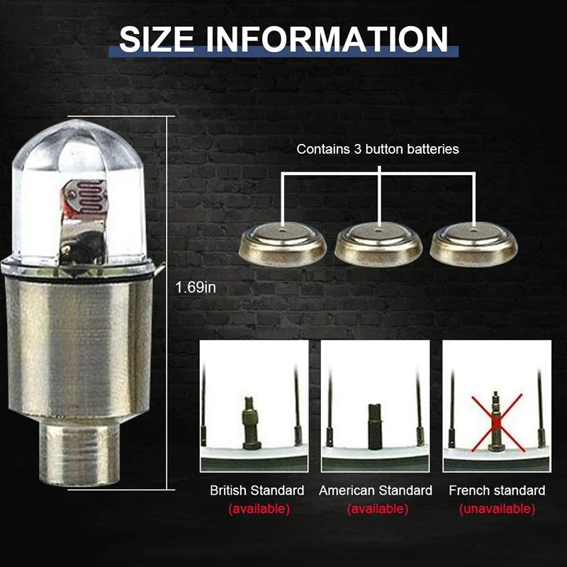 Car Tire Valve LED Caps