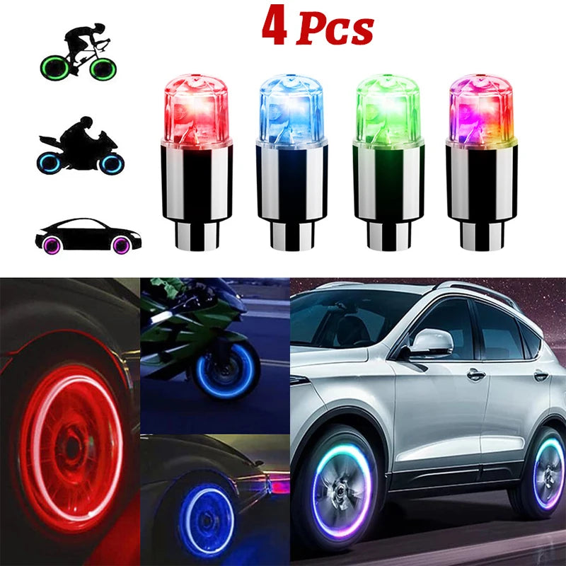 Car Tire Valve LED Caps