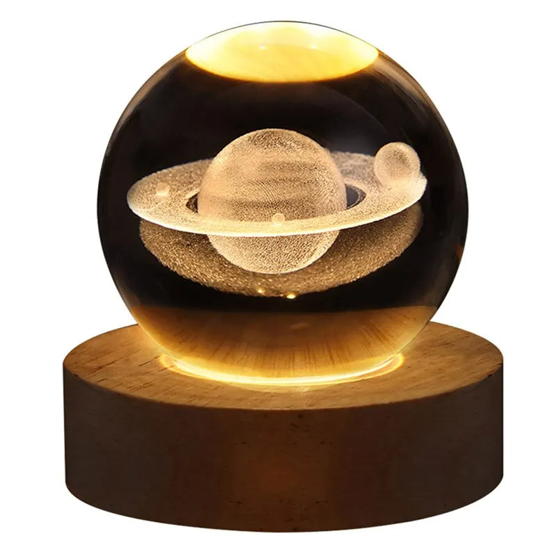 LED Night Light Milky Way Galaxy Solar System Crystal Ball